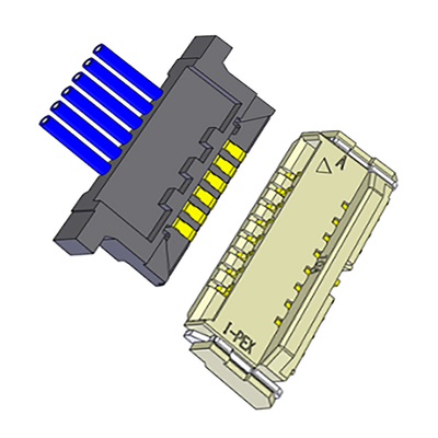 0.5mm Pitch 10 Pin Connector Cable Lvds Hybrid Connector For Discrete Wire And FPC