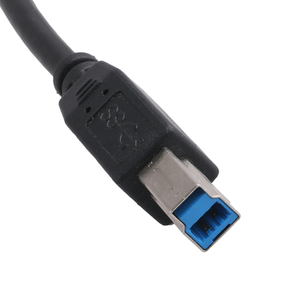 Male To Male / Female USB 3.0 B Cable Black For Printer Equipment